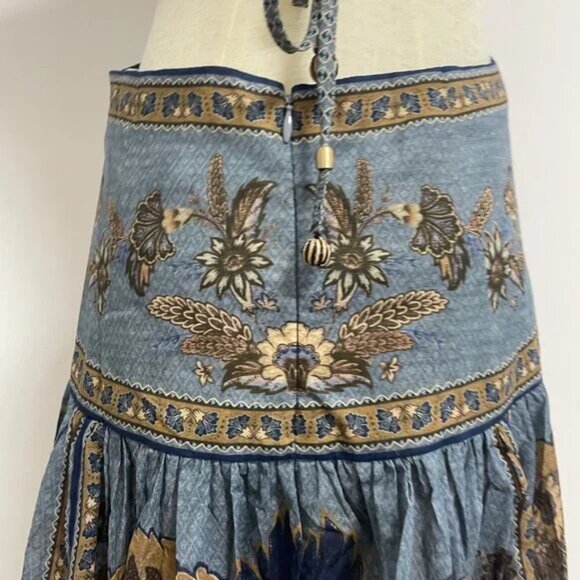 NW0T ！Zimmermann Ascension open-back printed cotton-voile halterneck maxi dress - Picture 12 of 14